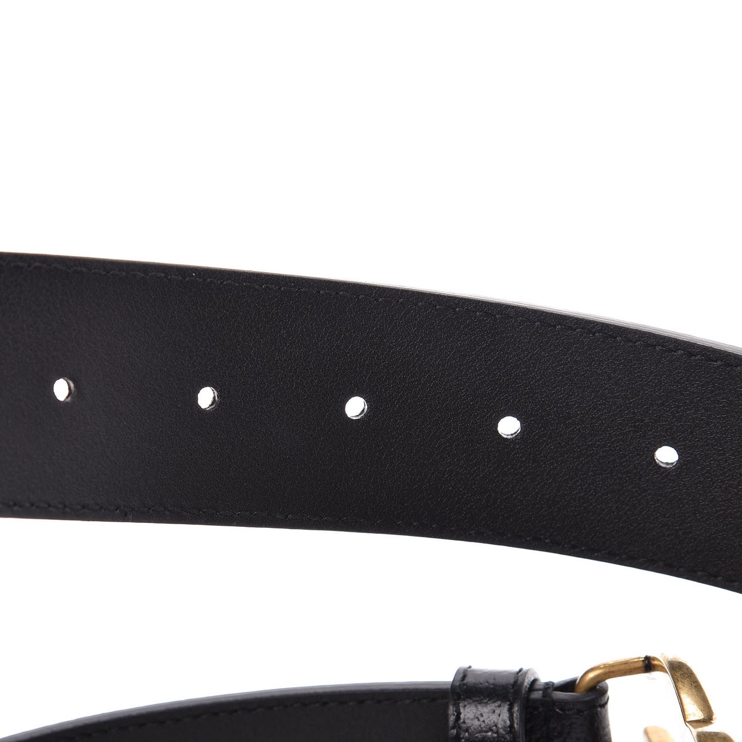 Textured Calfskin Double G 40mm Belt 85 34 Black