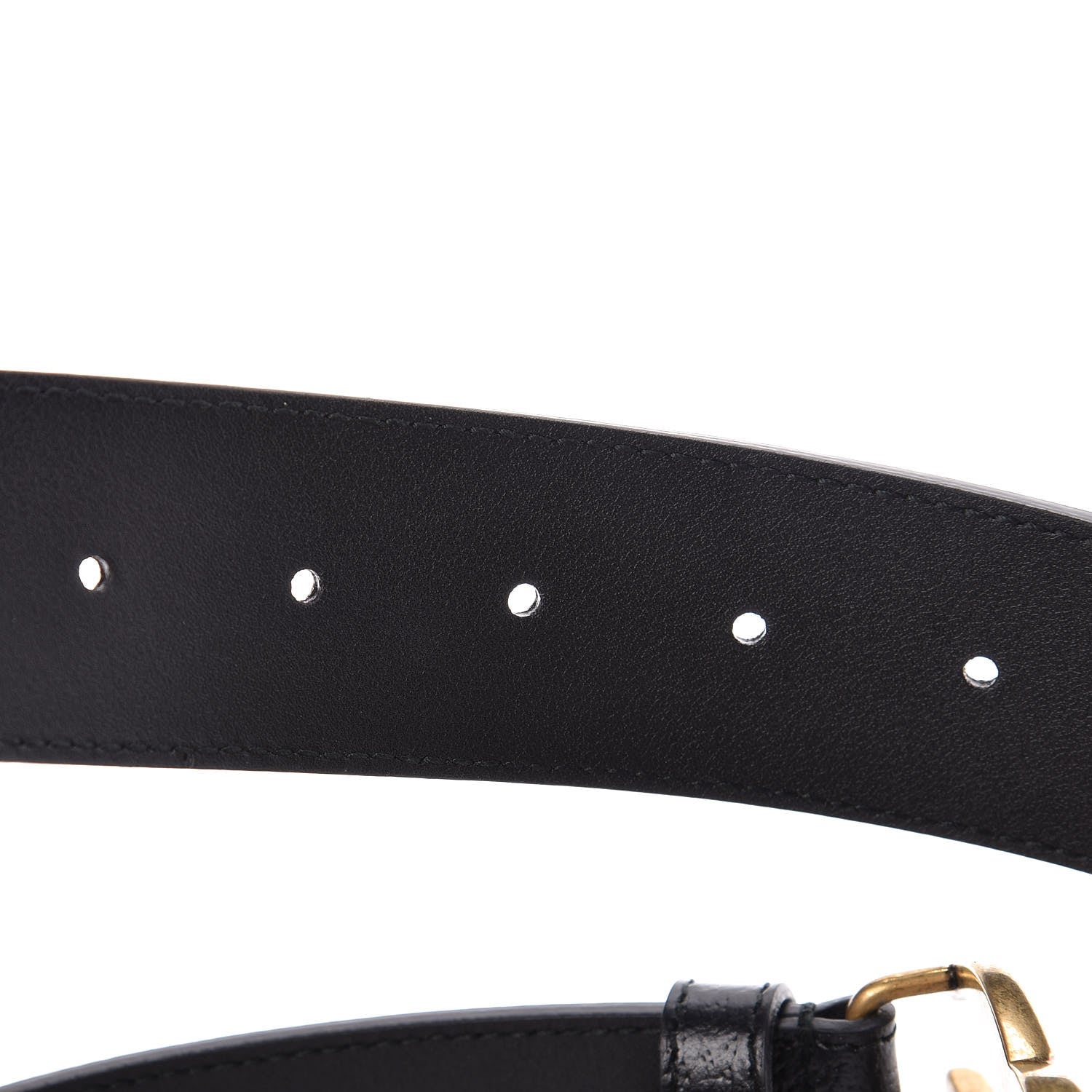 Gucci Textured Calfskin Double G 40mm Belt 85 34 Black 6 of 7