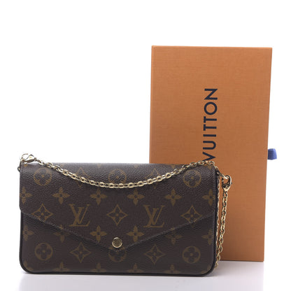 Louis Vuitton Monogram Pochette Felicie Chain Wallet Fuchsia 11 of 11