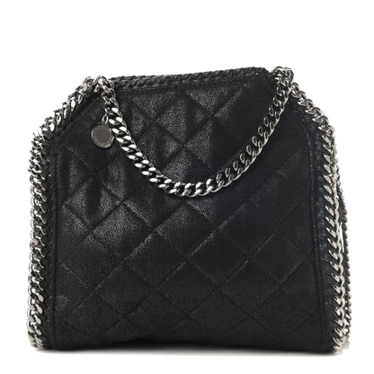 Stella McCartney Shaggy Deer Quilted Mini Falabella Tote Black 1 of 9