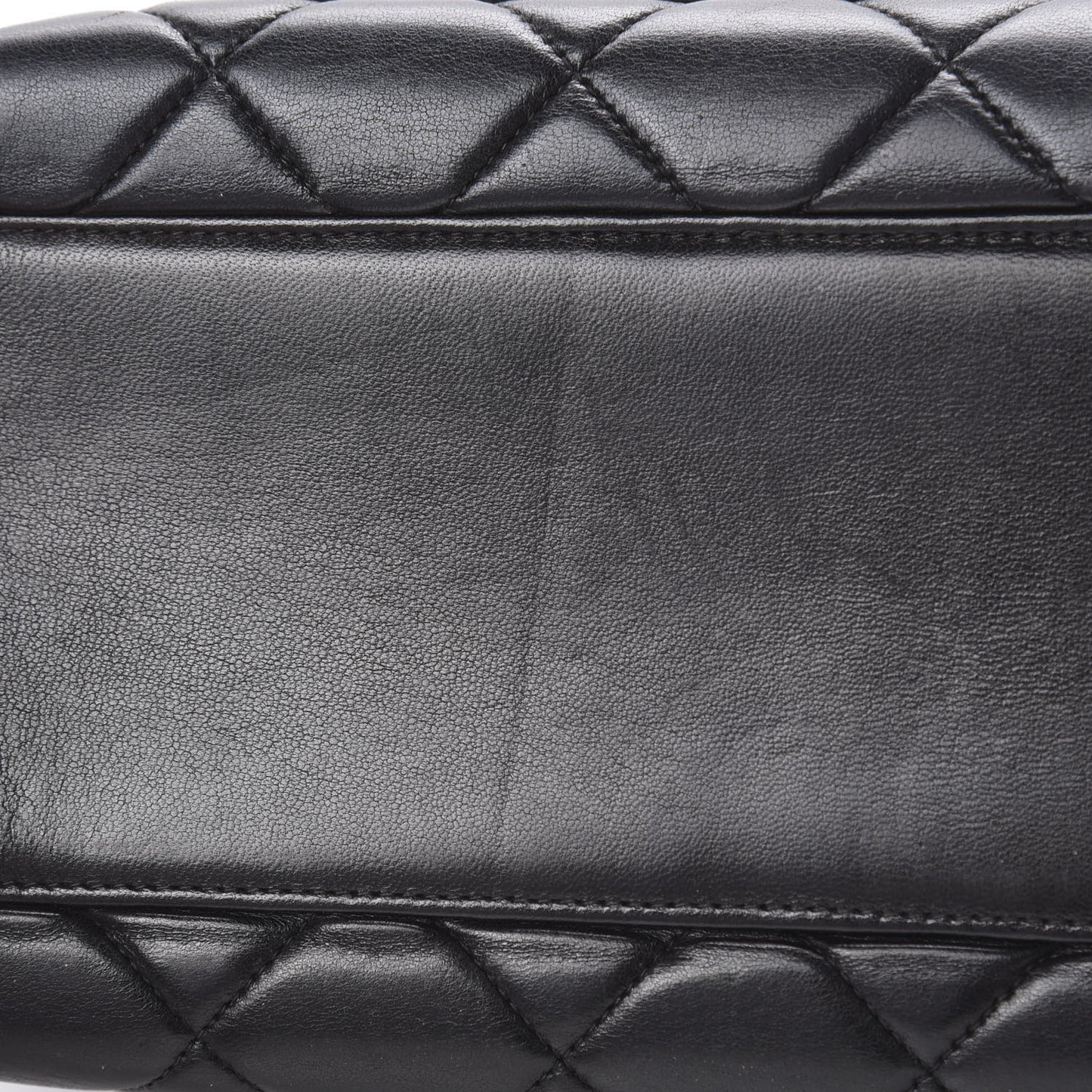 Lambskin Quilted Jumbo Kelly Flap Bag Black