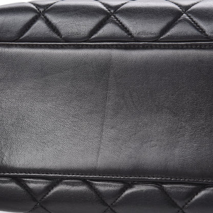 Chanel Lambskin Quilted Jumbo Kelly Flap Bag Black 20 of 22