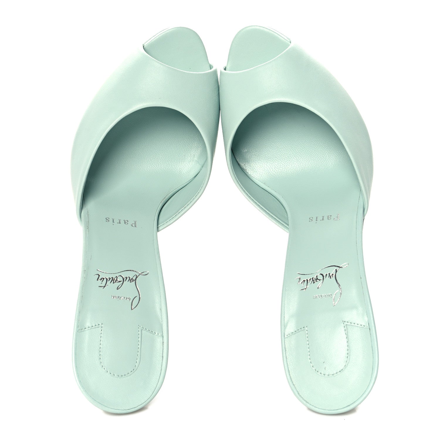 Christian Louboutin Nappa Me Dolly 100 Sandals 41.5 Iceberg 2 of 9