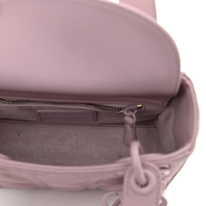Christian Dior Ultra Matte Calfskin Cannage Mini Lady Dior Lavender 5 of 11