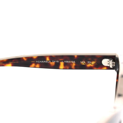 Chanel Acetate Logo Shield Sunglasses 5418 Tortoise 5 of 6