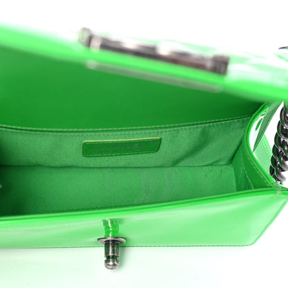 Chanel Patent Quilted Small Boy Flap Green 4 of 4