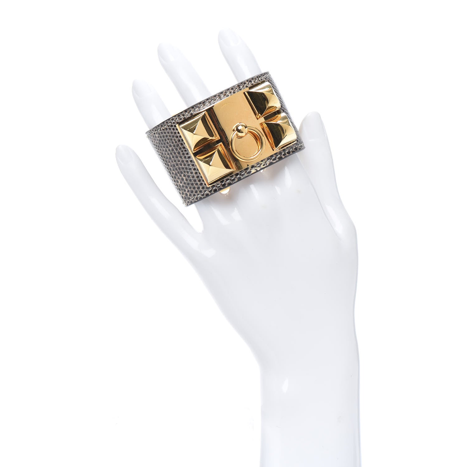 Hermes Lizard Collier De Chien CDC Bracelet S Ombre 2 of 4