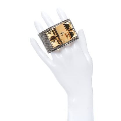 Hermes Lizard Collier De Chien CDC Bracelet S Ombre 2 of 4