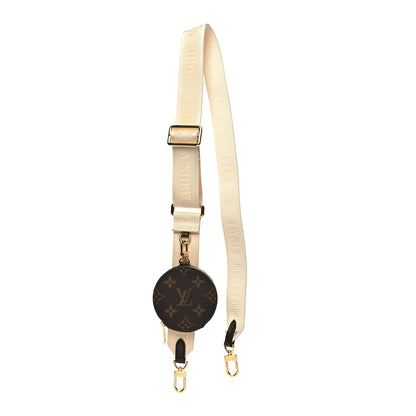 Louis Vuitton Nylon Monogram Strap with Coin Purse Cream 1 of 4