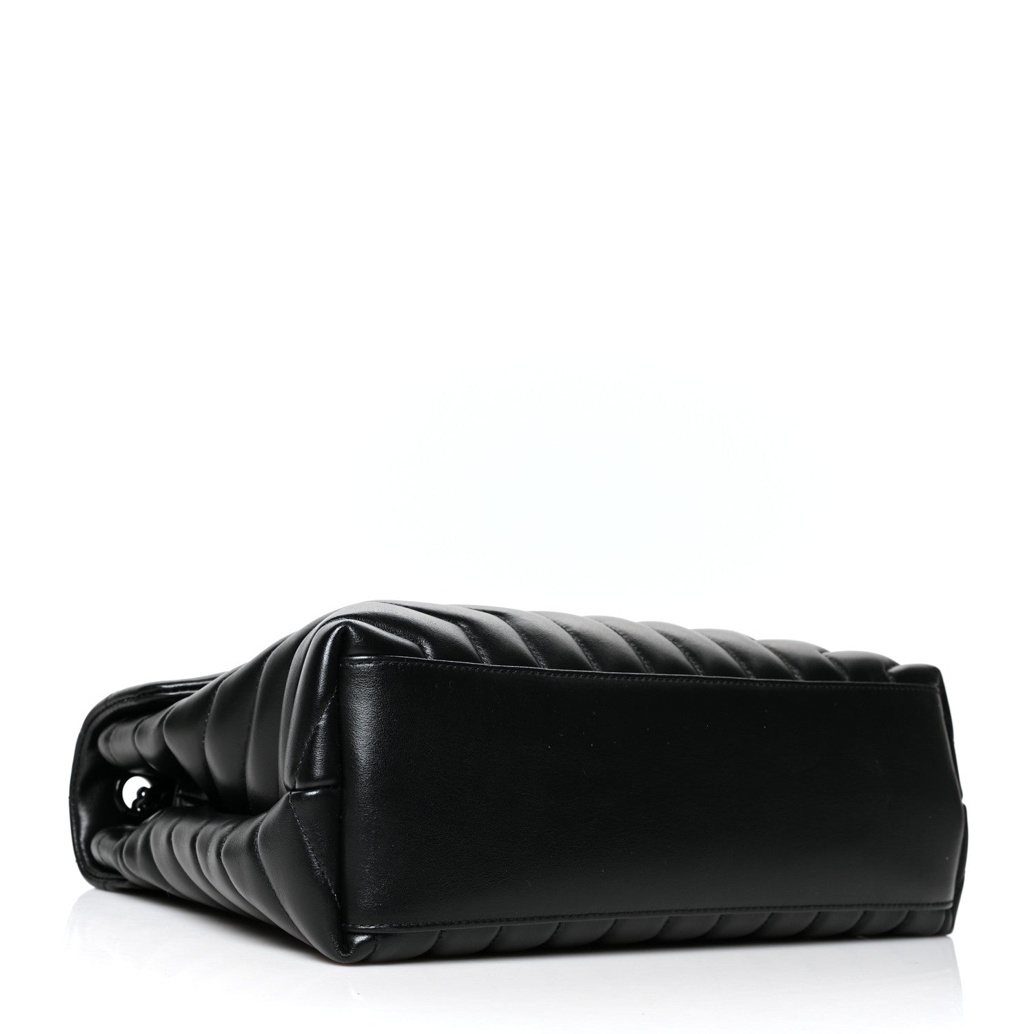 Saint Laurent Calfskin Y Quilted Monogram Medium Loulou Chain Satchel Black 4 of 11