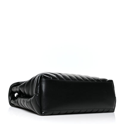 Saint Laurent Calfskin Y Quilted Monogram Medium Loulou Chain Satchel Black 4 of 11