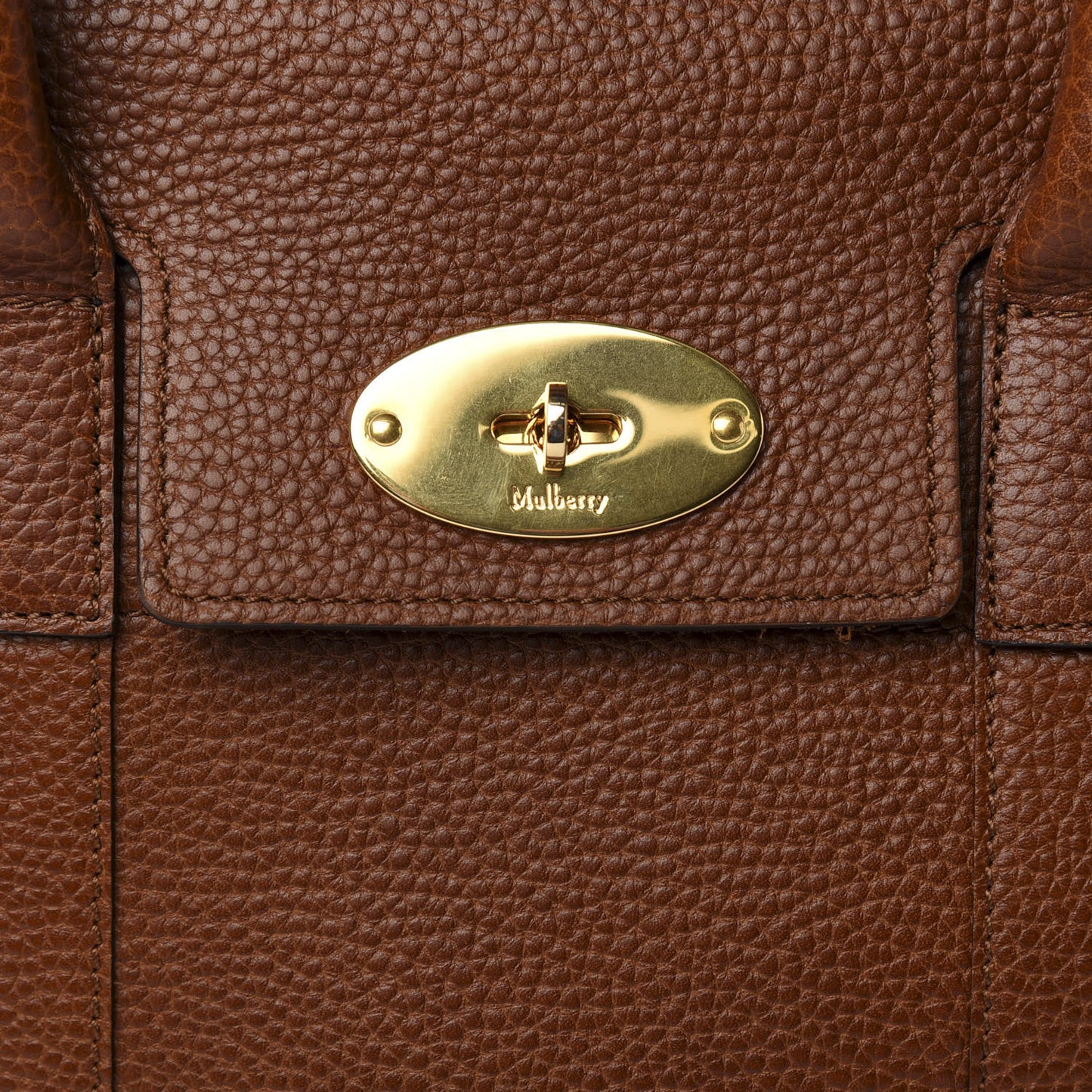 Grain Vegetable Tanned Calfskin Small Bayswater Oak