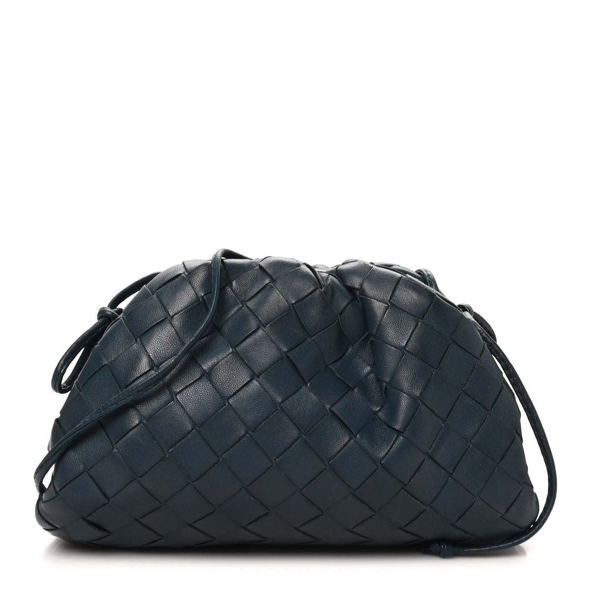 Nappa Intrecciato The Mini Pouch Deep Blue