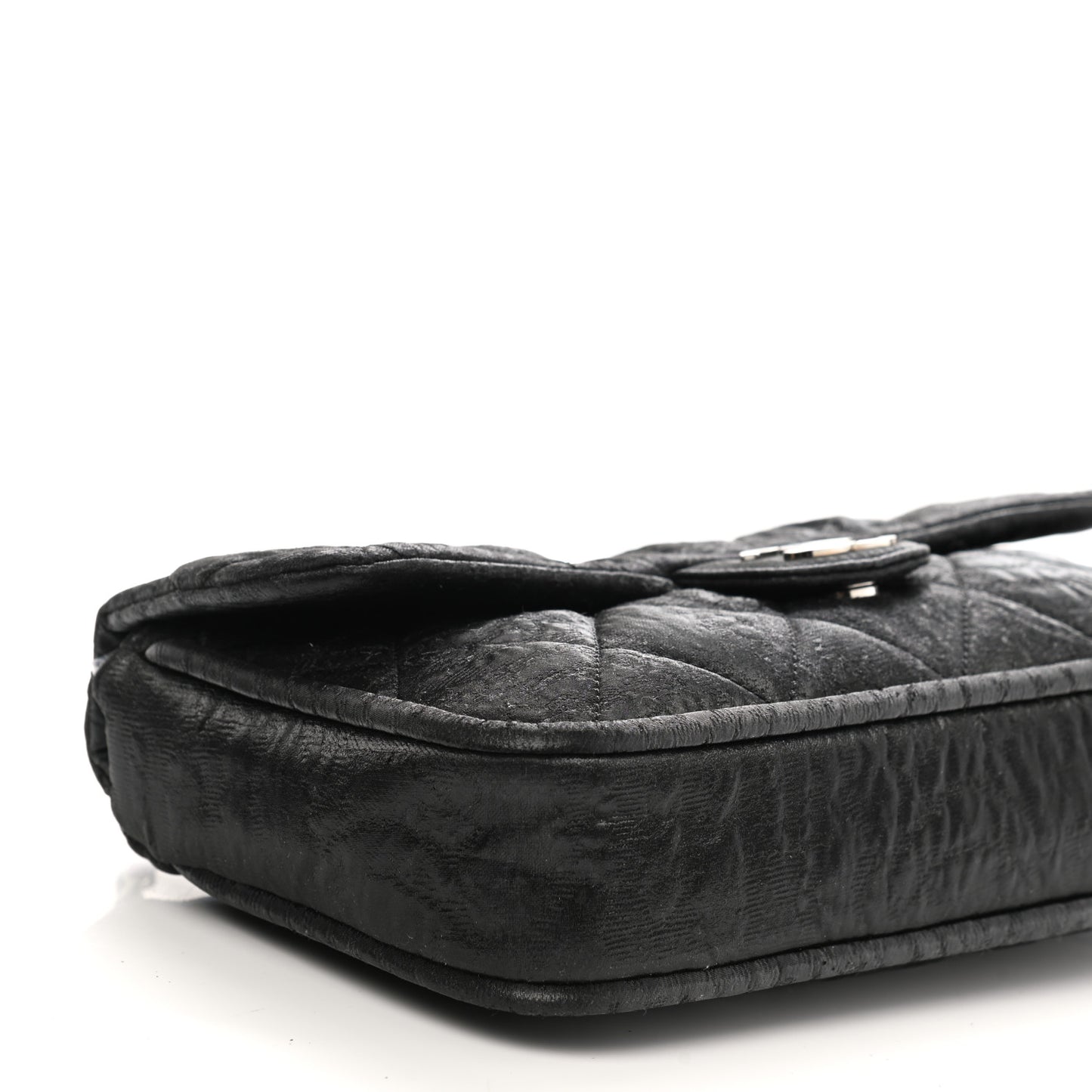 Coated Canvas Quilted Le Marais Flap Black
