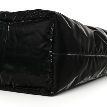 Saint Laurent Silktech Canvas Wide Puffer Tote Black 10 of 10