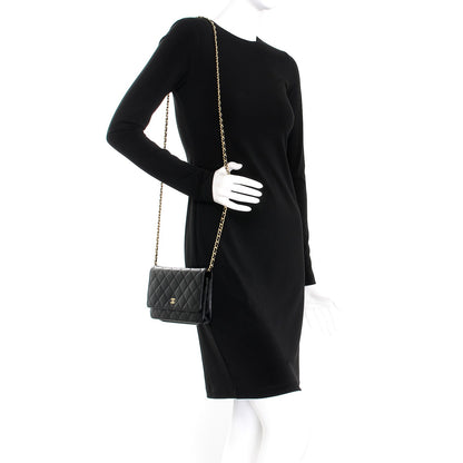 Chanel Caviar Quilted Wallet On Chain WOC Black 2 of 9