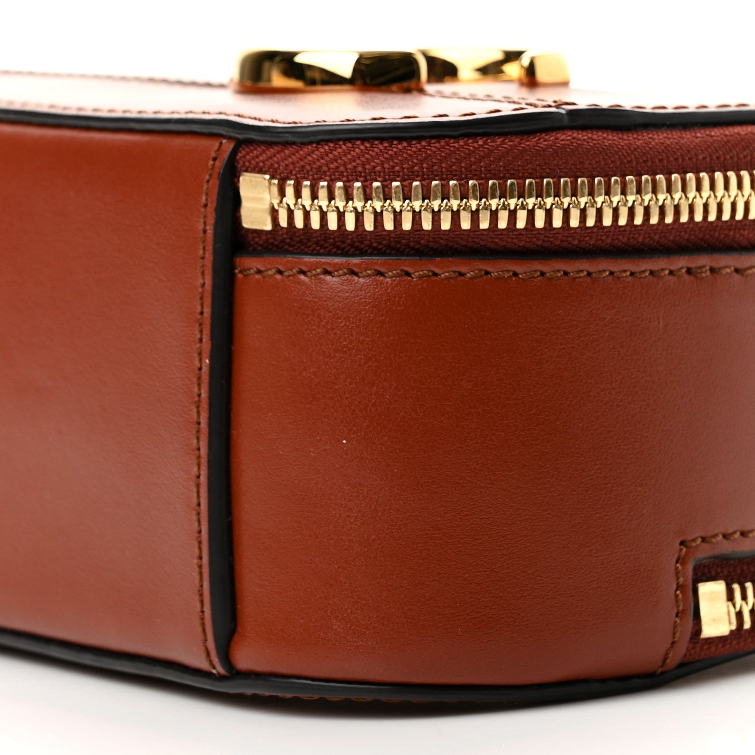 Chloe Shiny Calfskin Mini Vanity C Bag Sepia Brown 11 of 11