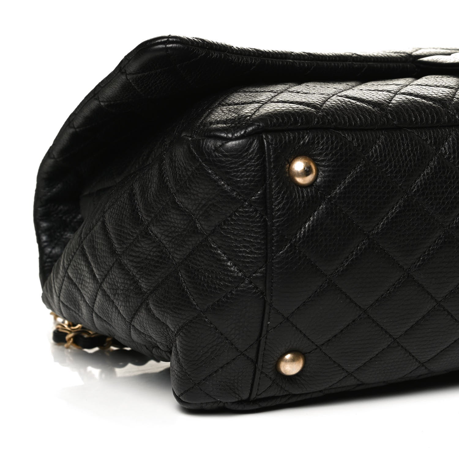 Chanel Calfskin Quilted XXL Travel Flap Bag Black 5 of 10