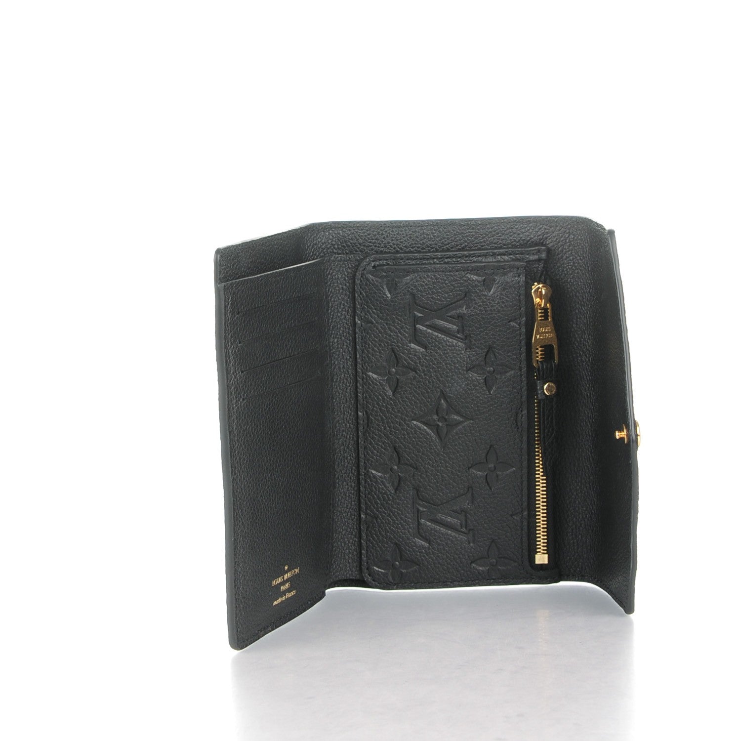 Louis Vuitton Empreinte Compact Curieuse Wallet Black 5 of 7