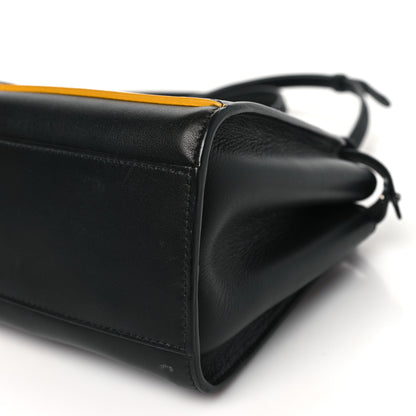 Fendi Nappa FF Mini Peekaboo Iconic Satchel Black Sunflower 10 of 14