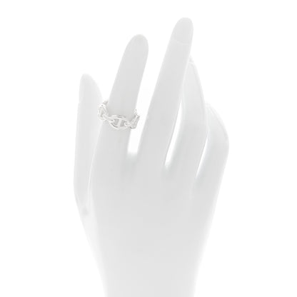 Hermes Sterling Silver PM Chaine d'Ancre Enchainee Band Ring 51 5.75 2 of 9