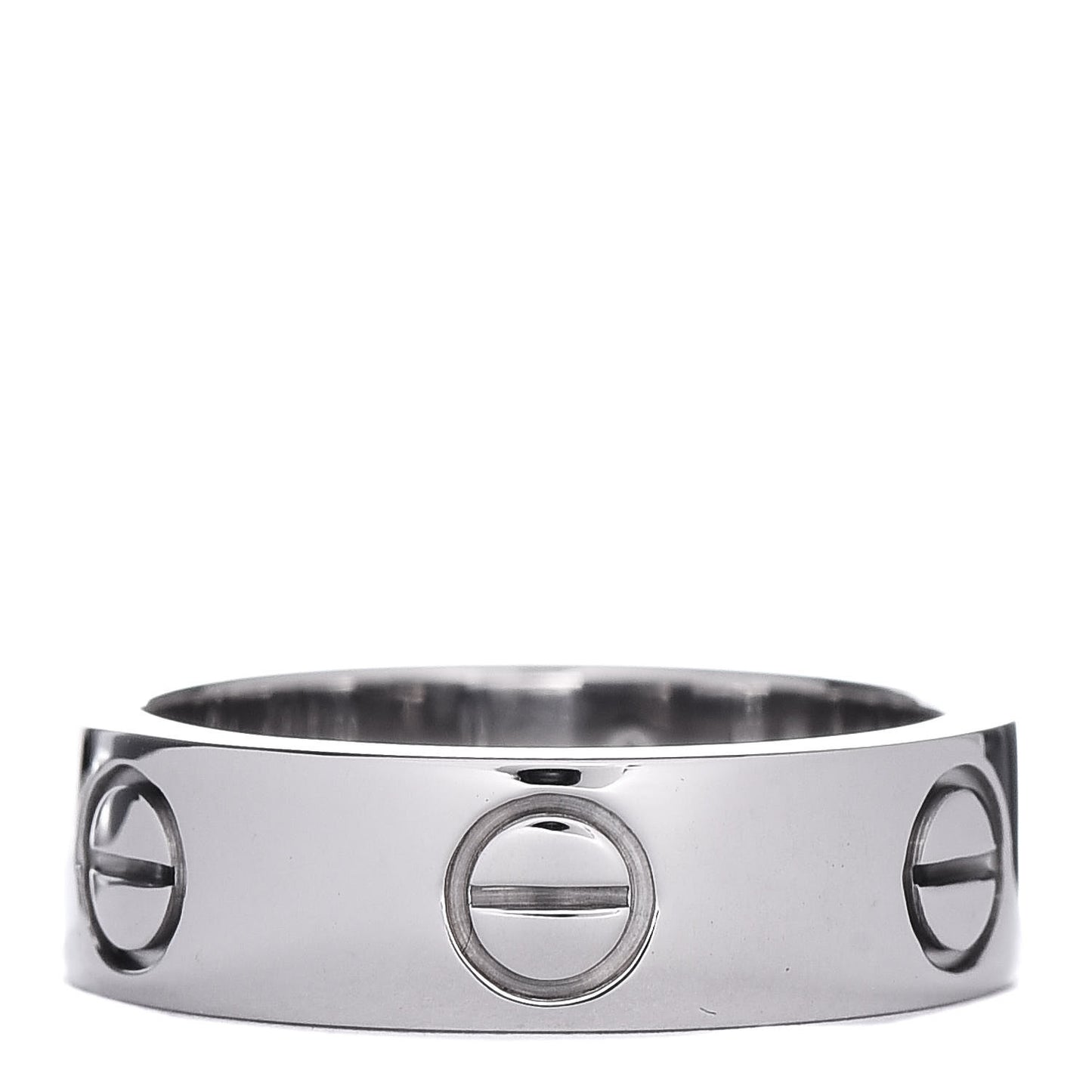 18K White Gold 5.5mm LOVE Ring 50 5.25