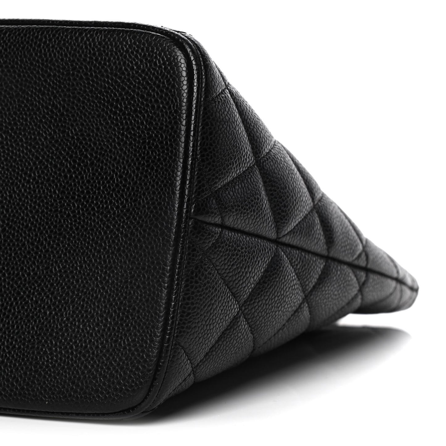 Caviar Quilted Medallion Tote Black