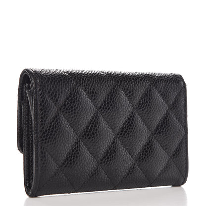 Chanel Caviar Quilted Flap Card Holder Black 3 of 8