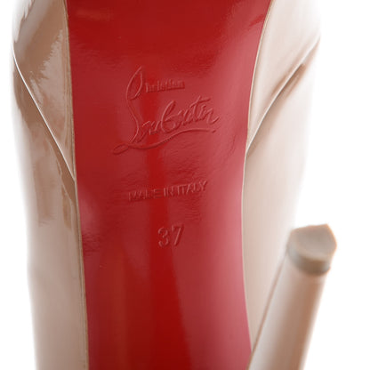 Christian Louboutin Patent Bianca 140 Pumps 37 Nude 7 of 8