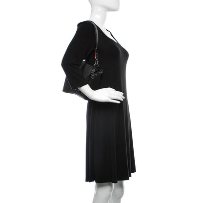 Christian Louboutin Pebbled Calfskin Small Rubylou Shoulder Bag Black 3 of 9