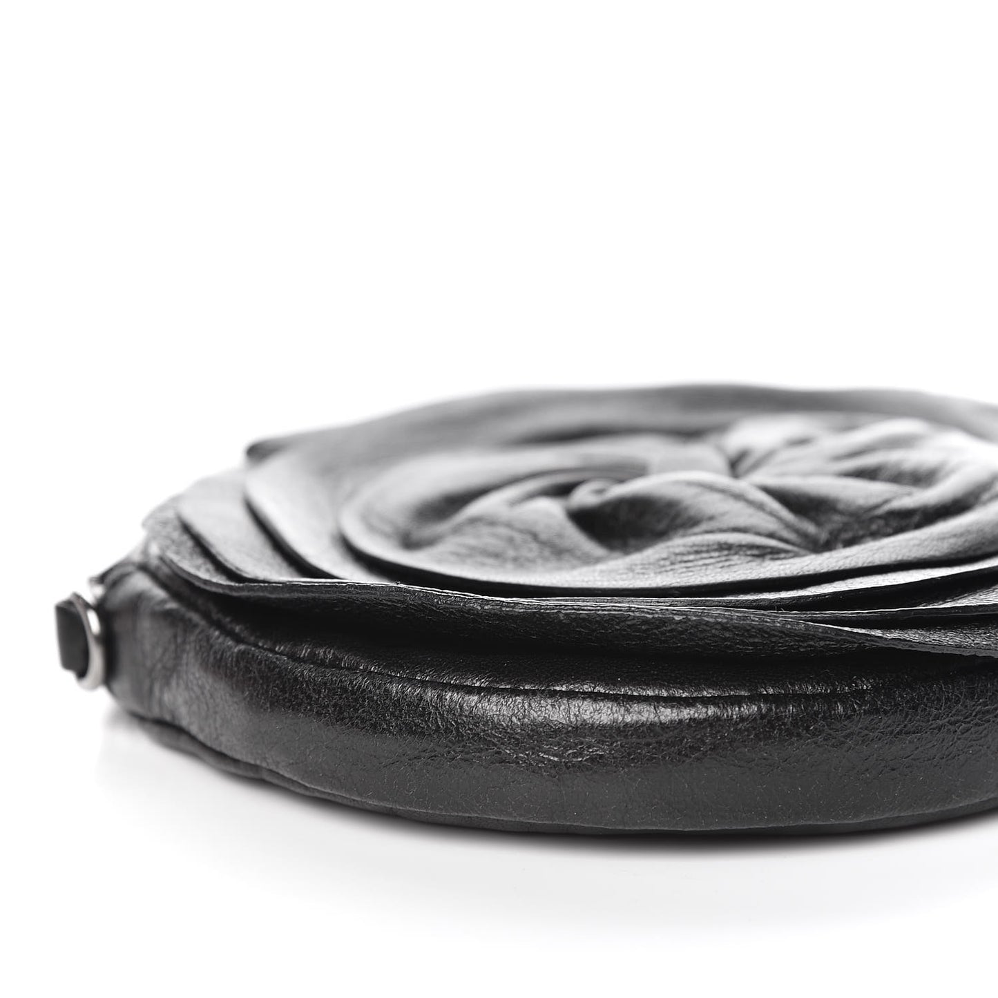 Nappa Mini Petale Crossbody Bag Black