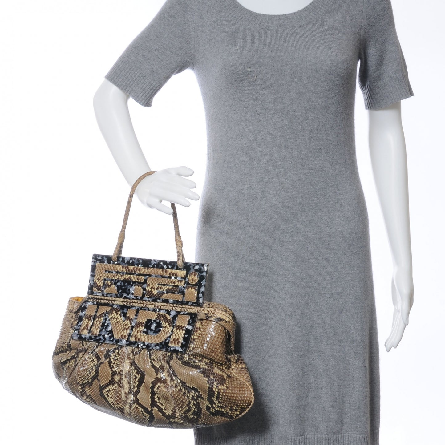 Python To You Convertible Clutch Natural