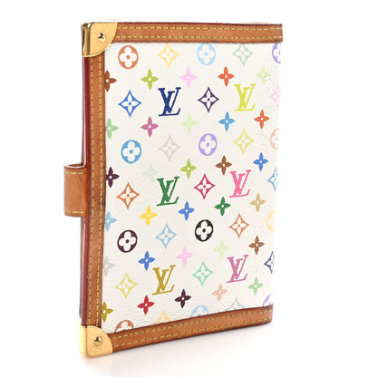 Louis Vuitton Monogram Multicolor Small Ring Agenda Cover White 3 of 8