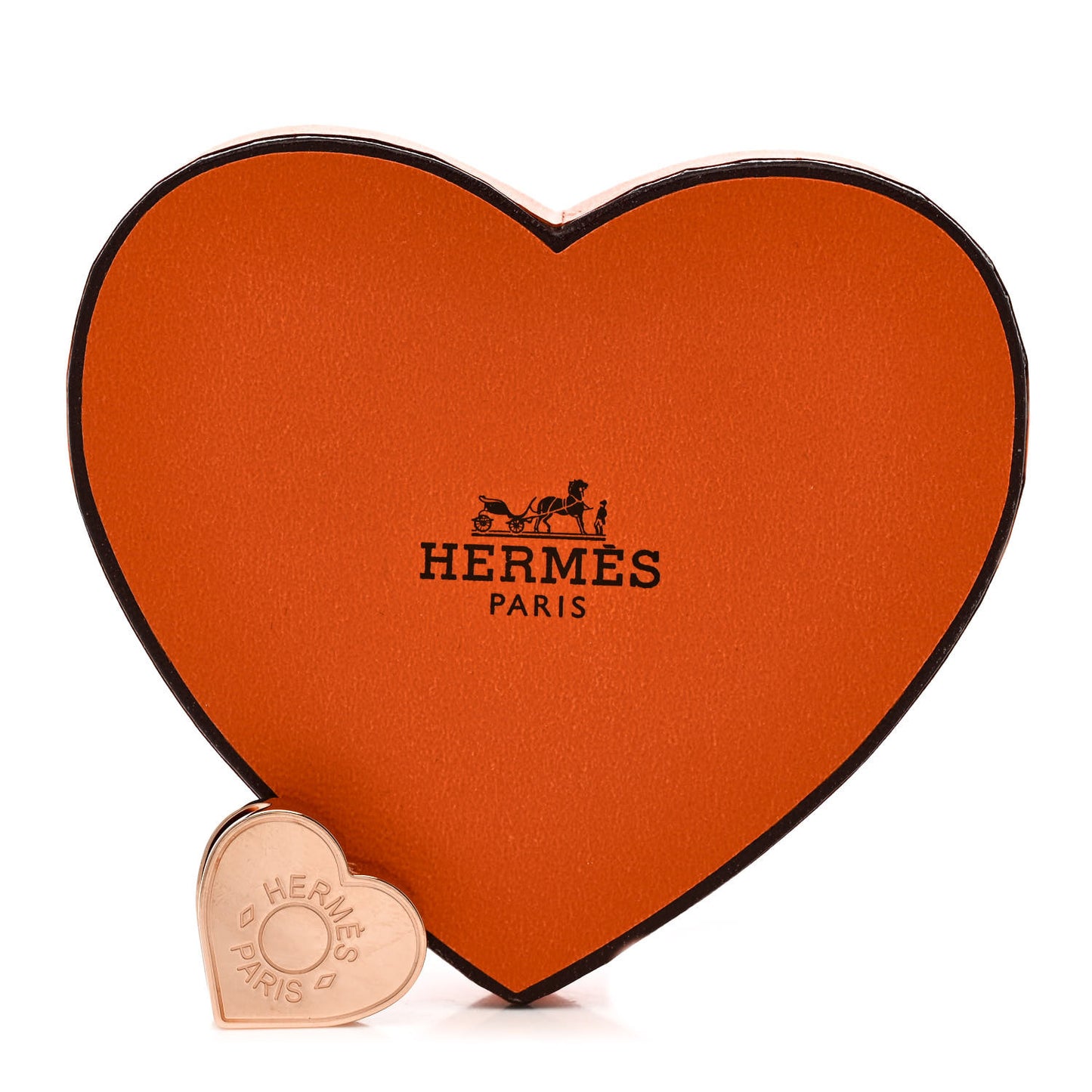 Rose Gold Plated Brass Mini Coeur Twilly Scarf Ring