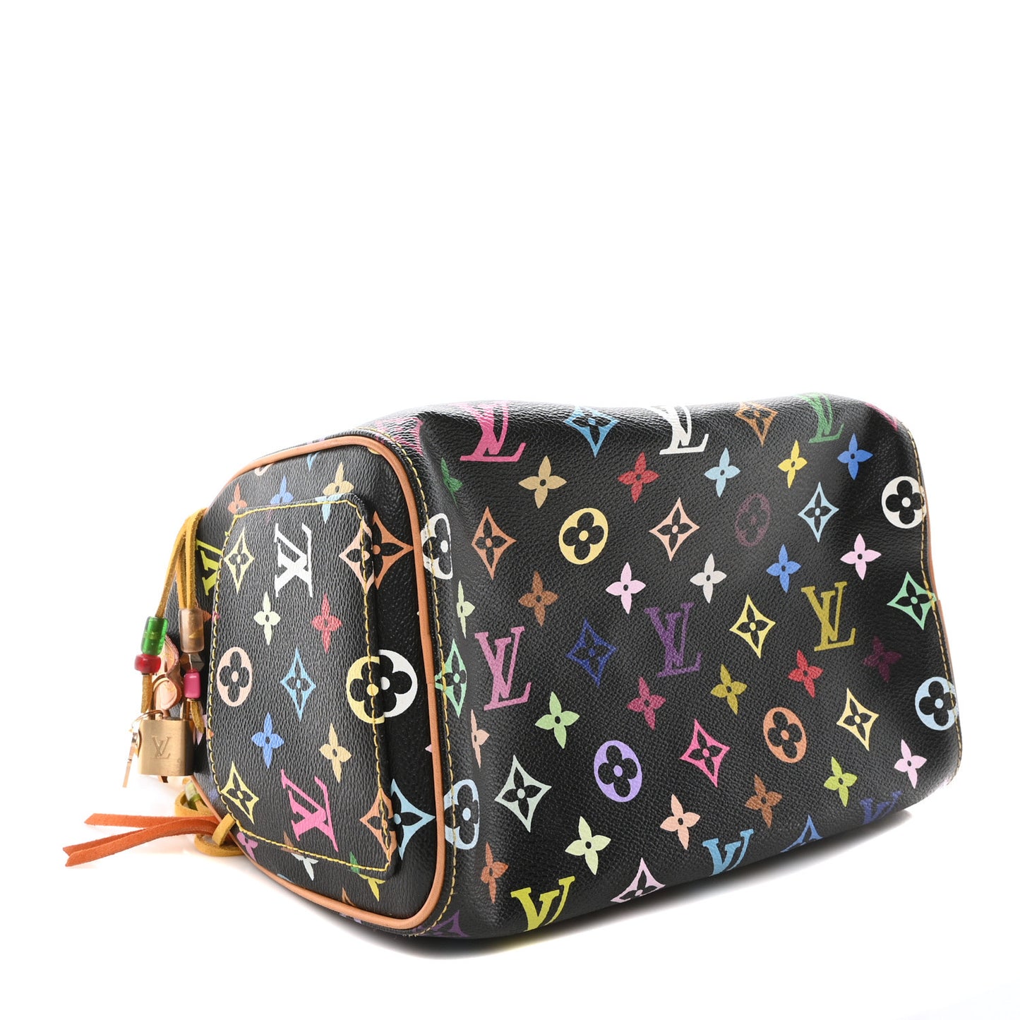 Monogram Multicolor Fringe Speedy 25 Black