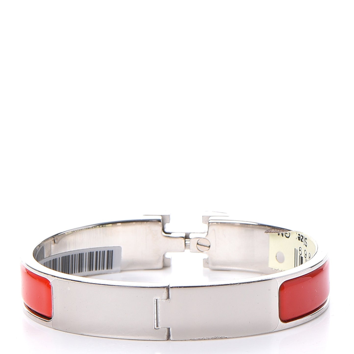 Enamel Narrow Clic Clac H Bracelet GM Rouge Amarante