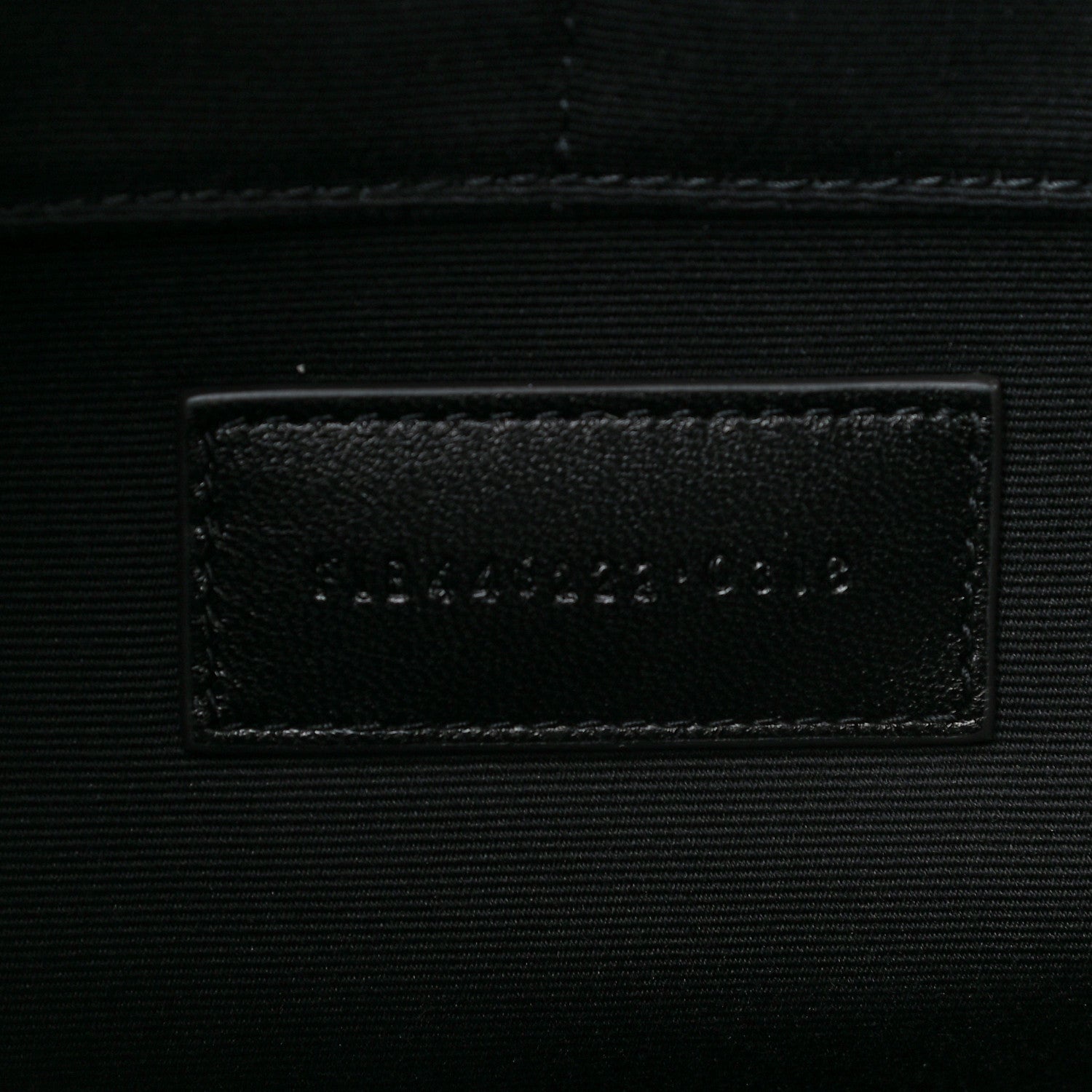 Saint Laurent Calfskin Matelasse Chevron Cassandre Monogram Document Holder Coal 6 of 8
