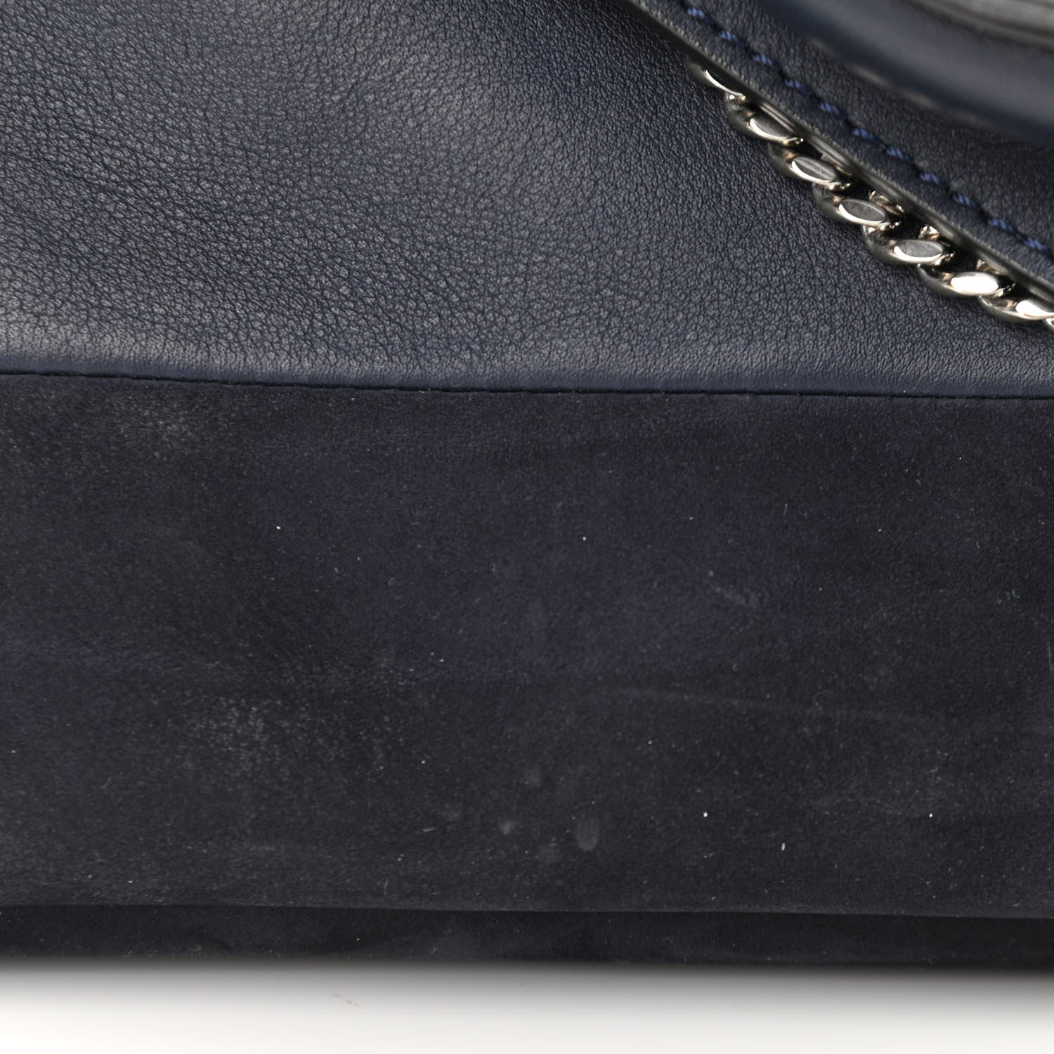 Mulberry Silky Calf Nubuck Stripe Small Willow Tote Midnight Blue 8 of 10