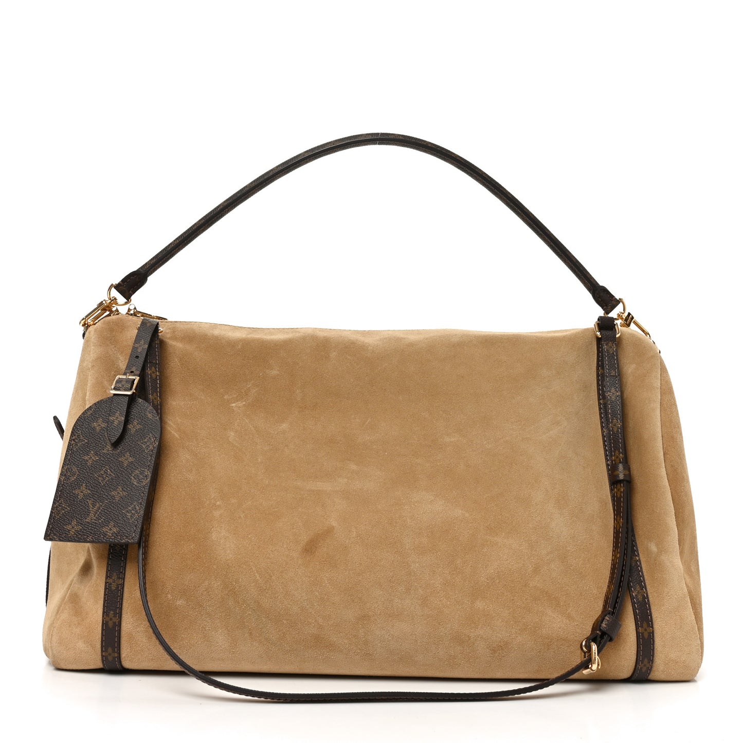 Suede Monogram Express MM Hazelnut