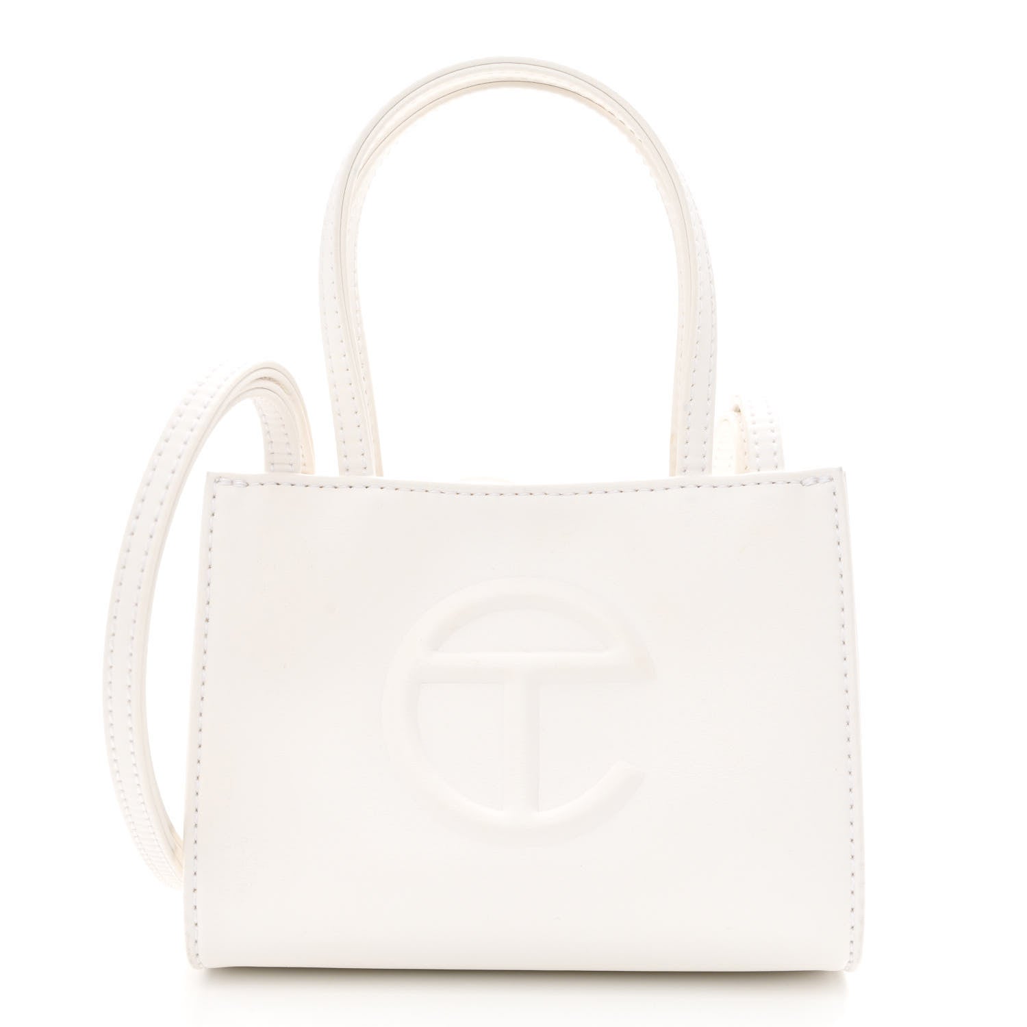 Telfar Vegan Leather Small Shopping Bag White 1 of 12