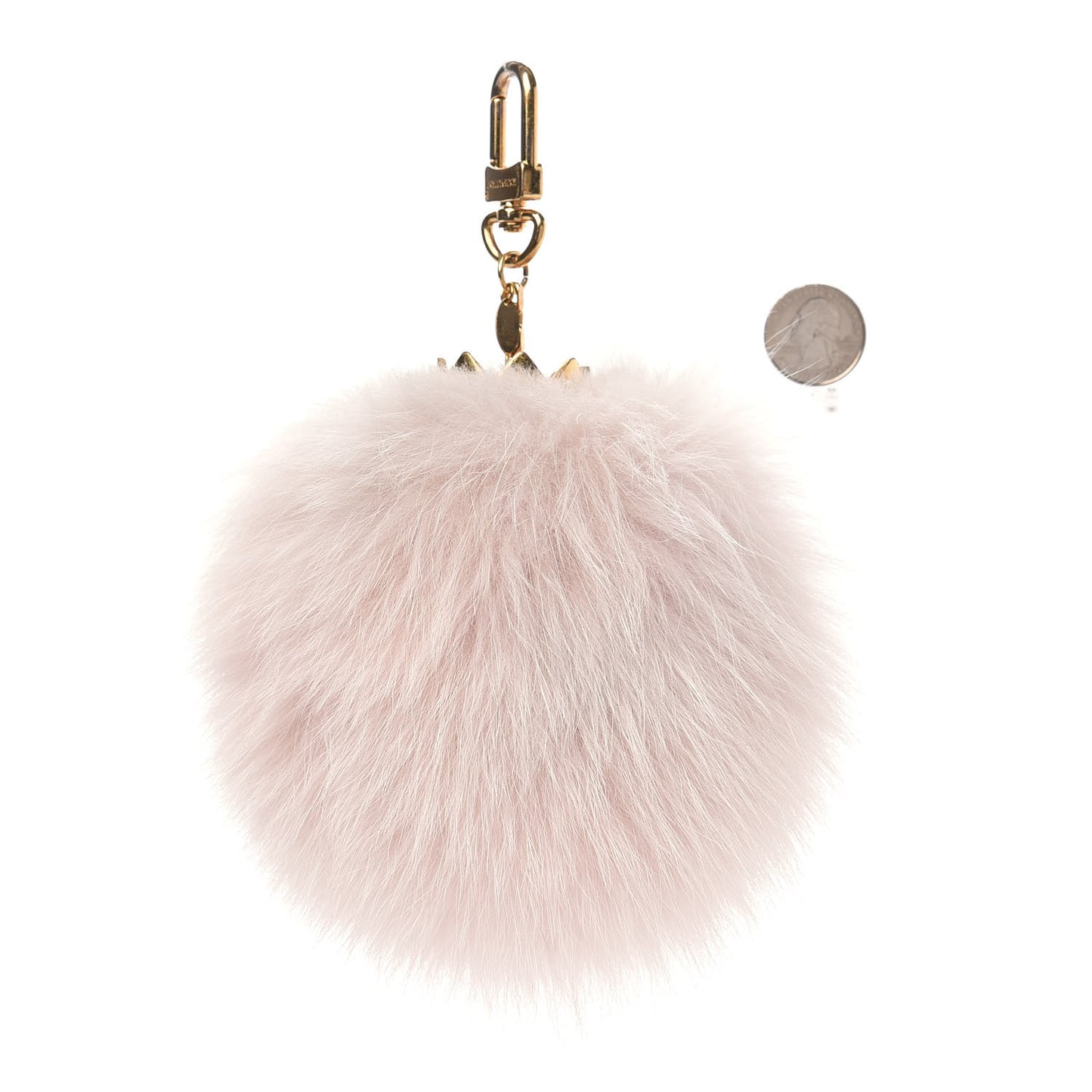 Fuzzy Bubble Bag Charm Light Pink