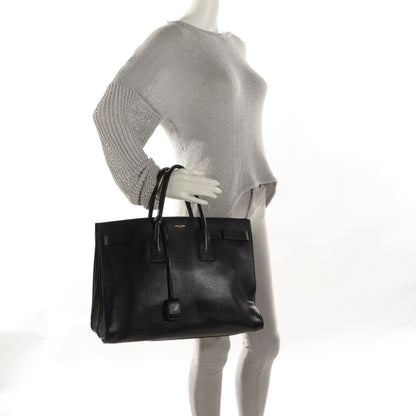 Saint Laurent Calfskin Large Sac De Jour Carryall Black 2 of 7