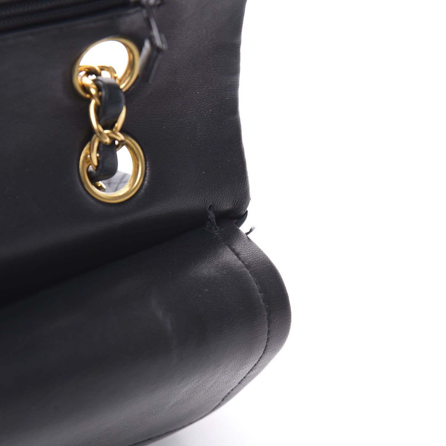 Chanel Lambskin Quilted Medium Double Flap Navy 17 of 19