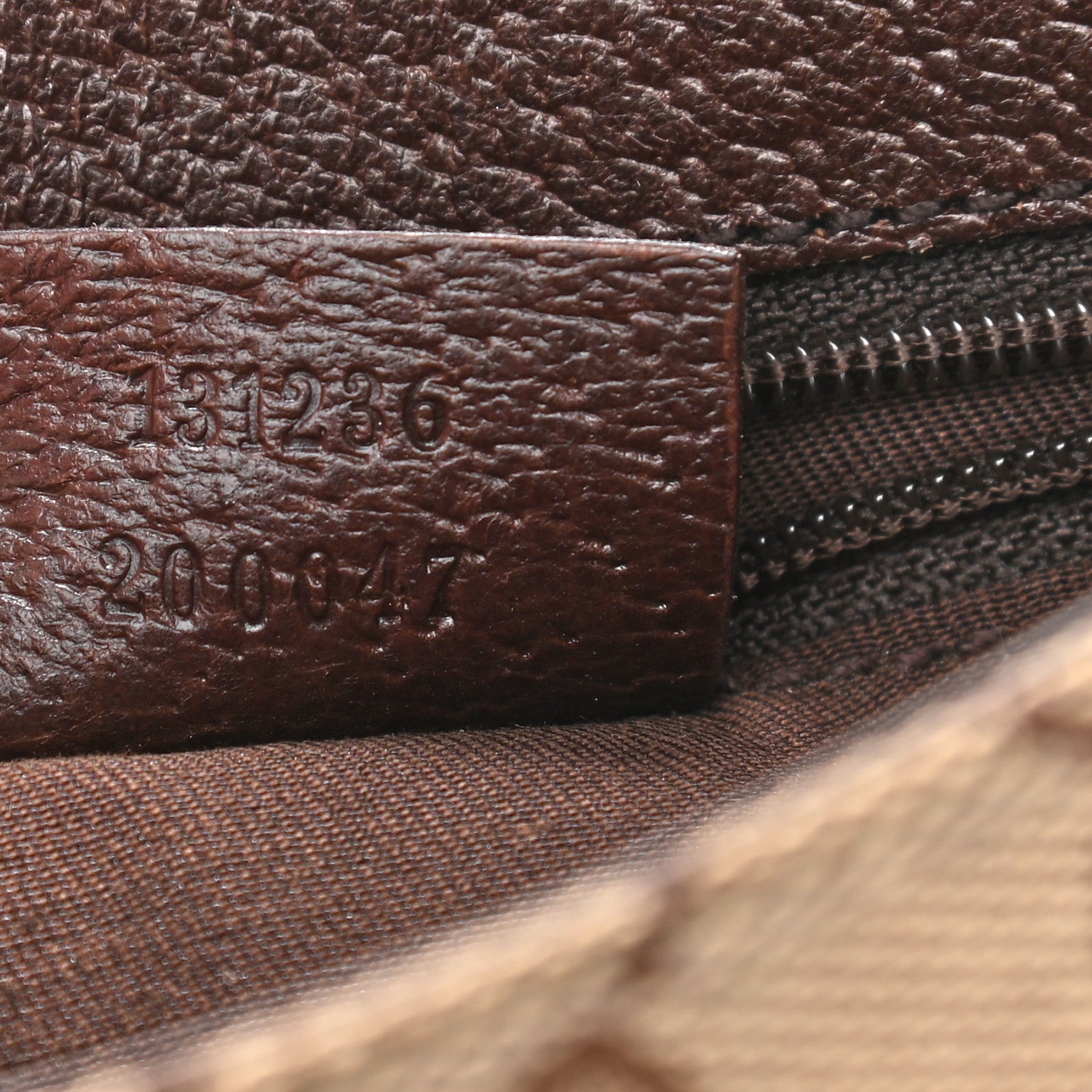 Gucci Monogram Waist Pouch Bag Dark Brown 7 of 10