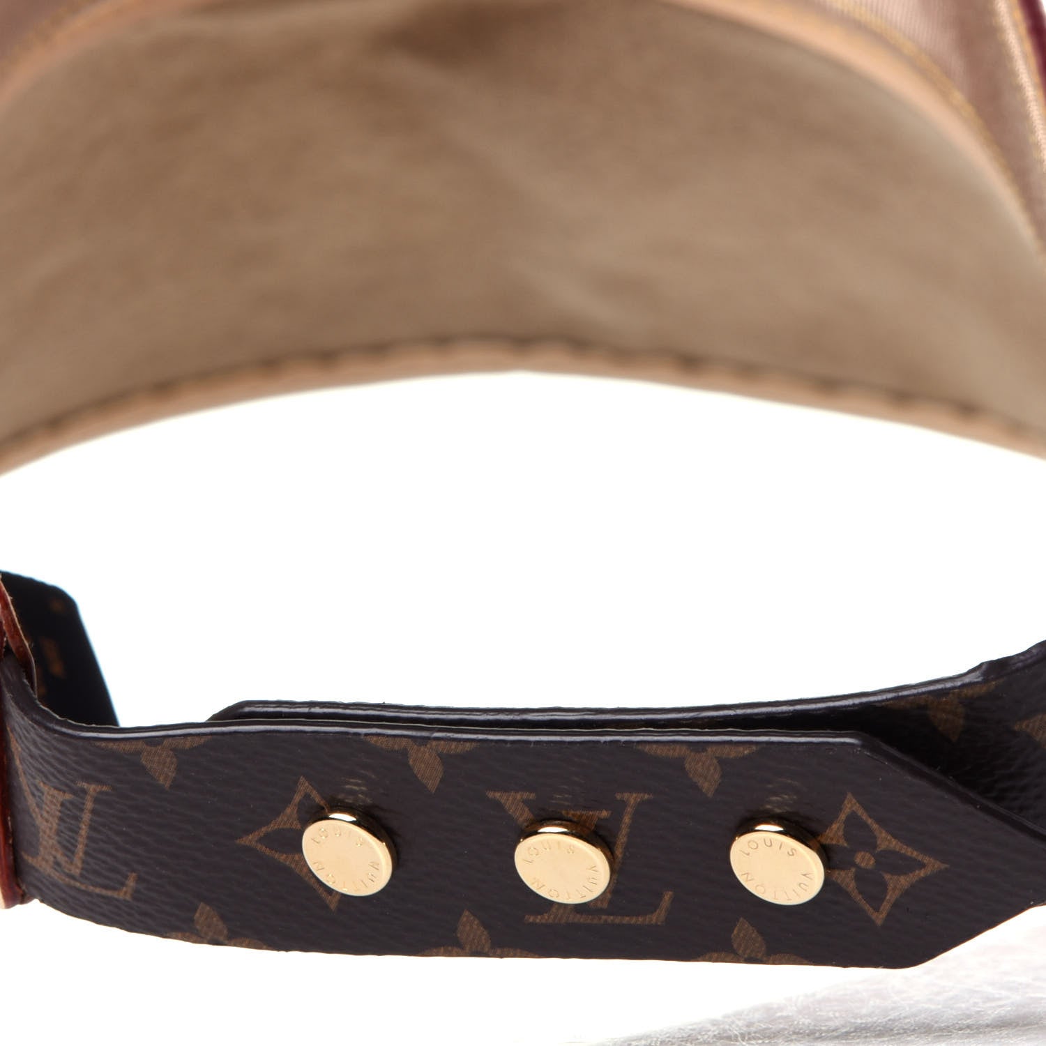 Louis Vuitton Calfskin Raffia Monogram Strawgram Visor Natural 5 of 8
