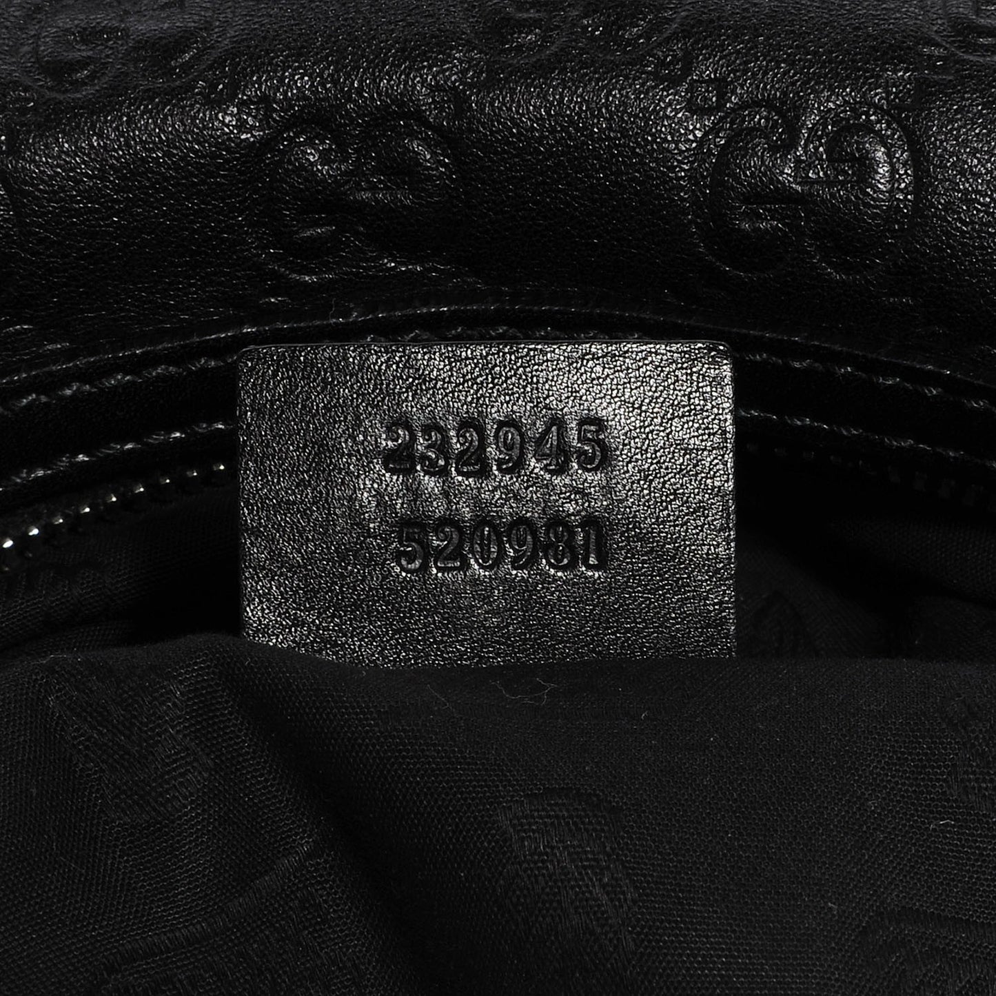 Guccissima GG Twins Large Hobo Black