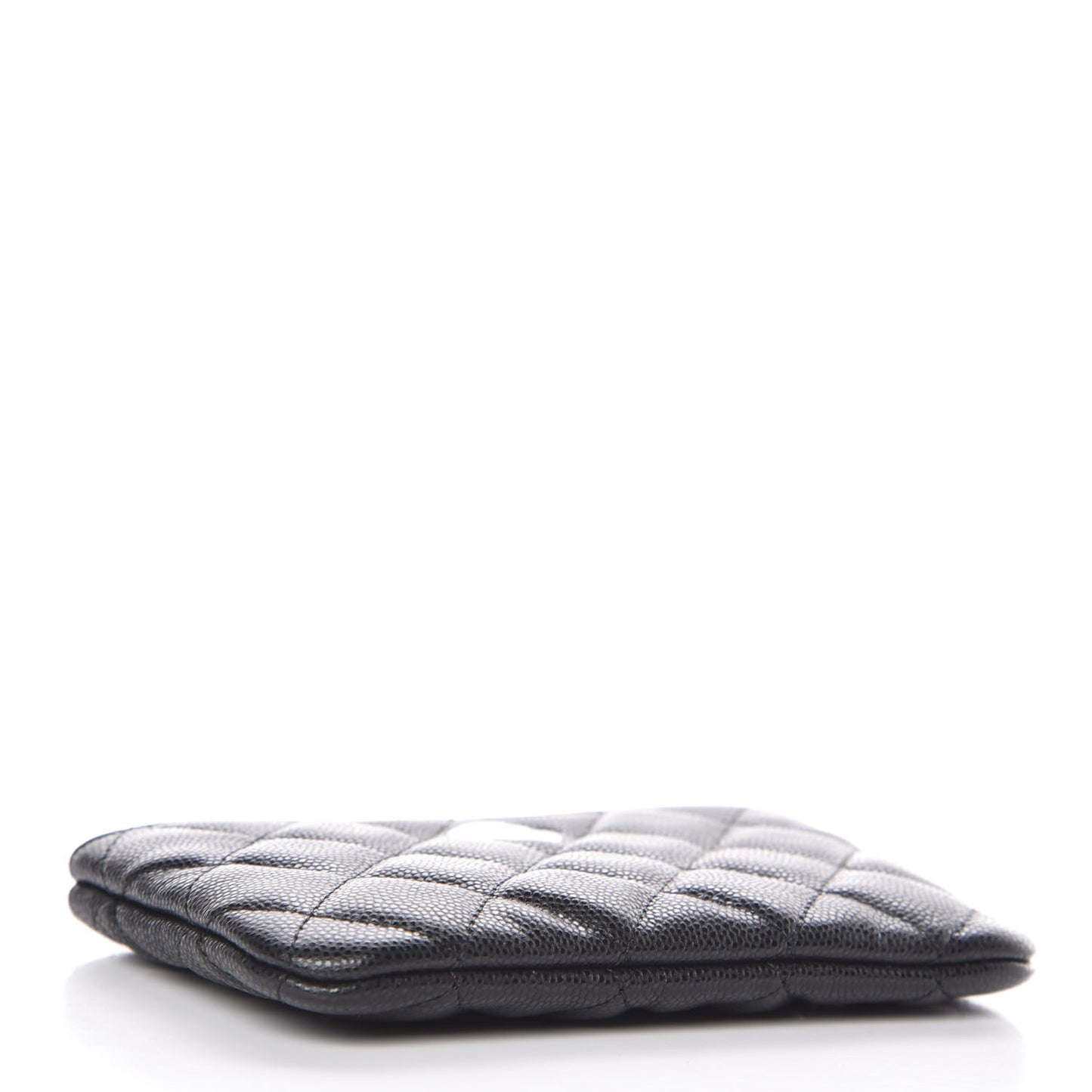Caviar Quilted Small Cosmetic Case Black