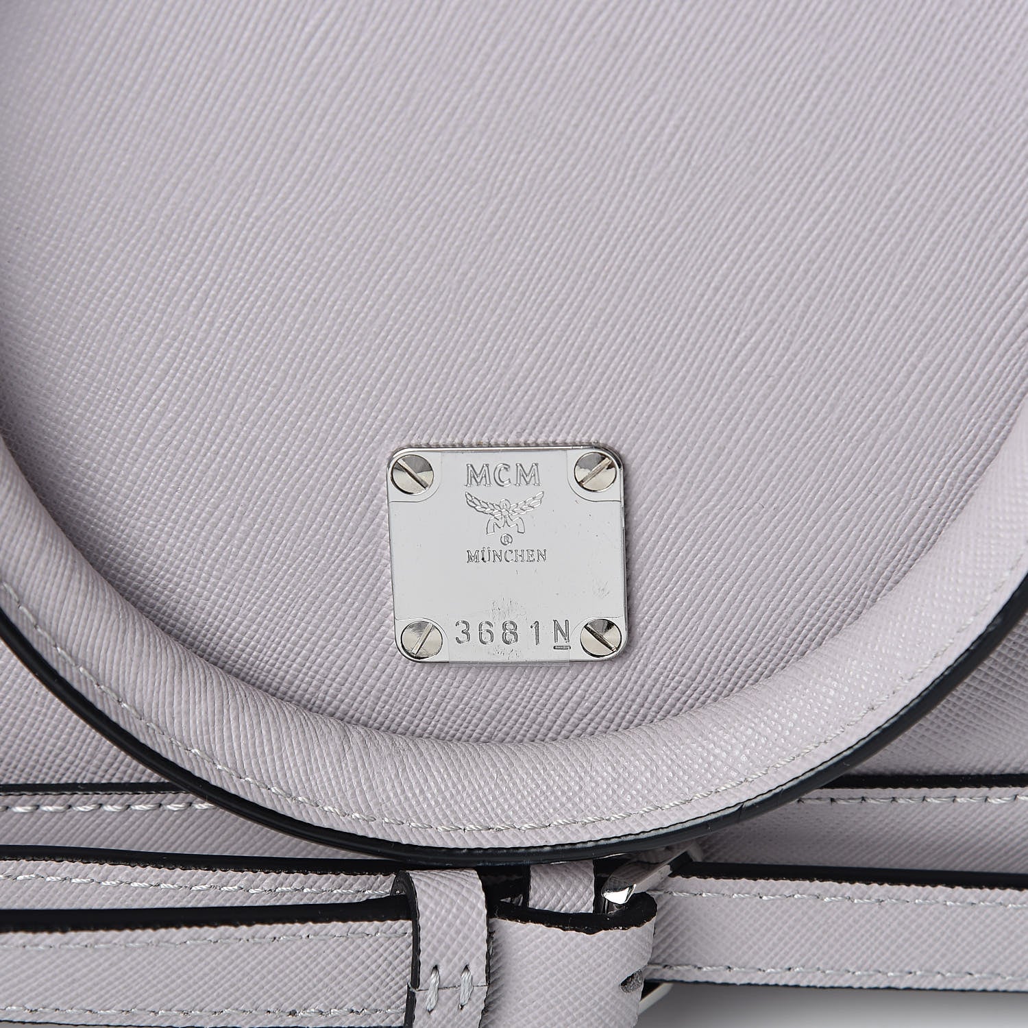 MCM Saffiano Medium Nuovo Tote Gull Gray 6 of 12