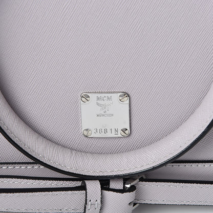 MCM Saffiano Medium Nuovo Tote Gull Gray 6 of 12