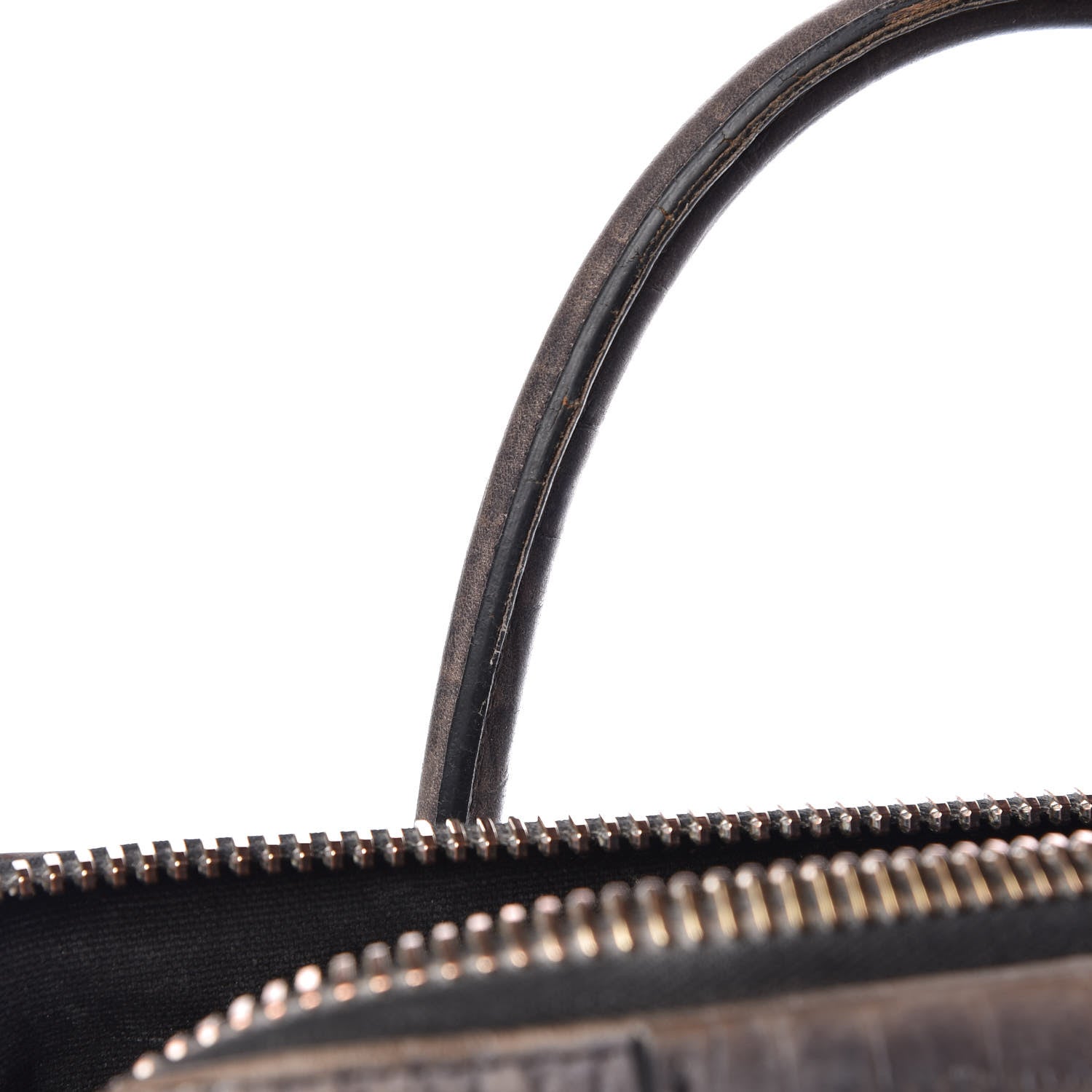 Givenchy Nubuck Crocodile Embossed Medium Antigona Washed Black 27 of 35